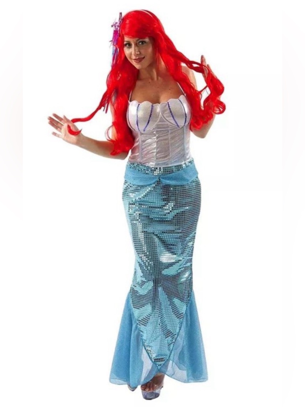 Mermaid Adult Costume 2-piece Size Small NWT